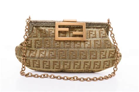 fendi gold chain bag